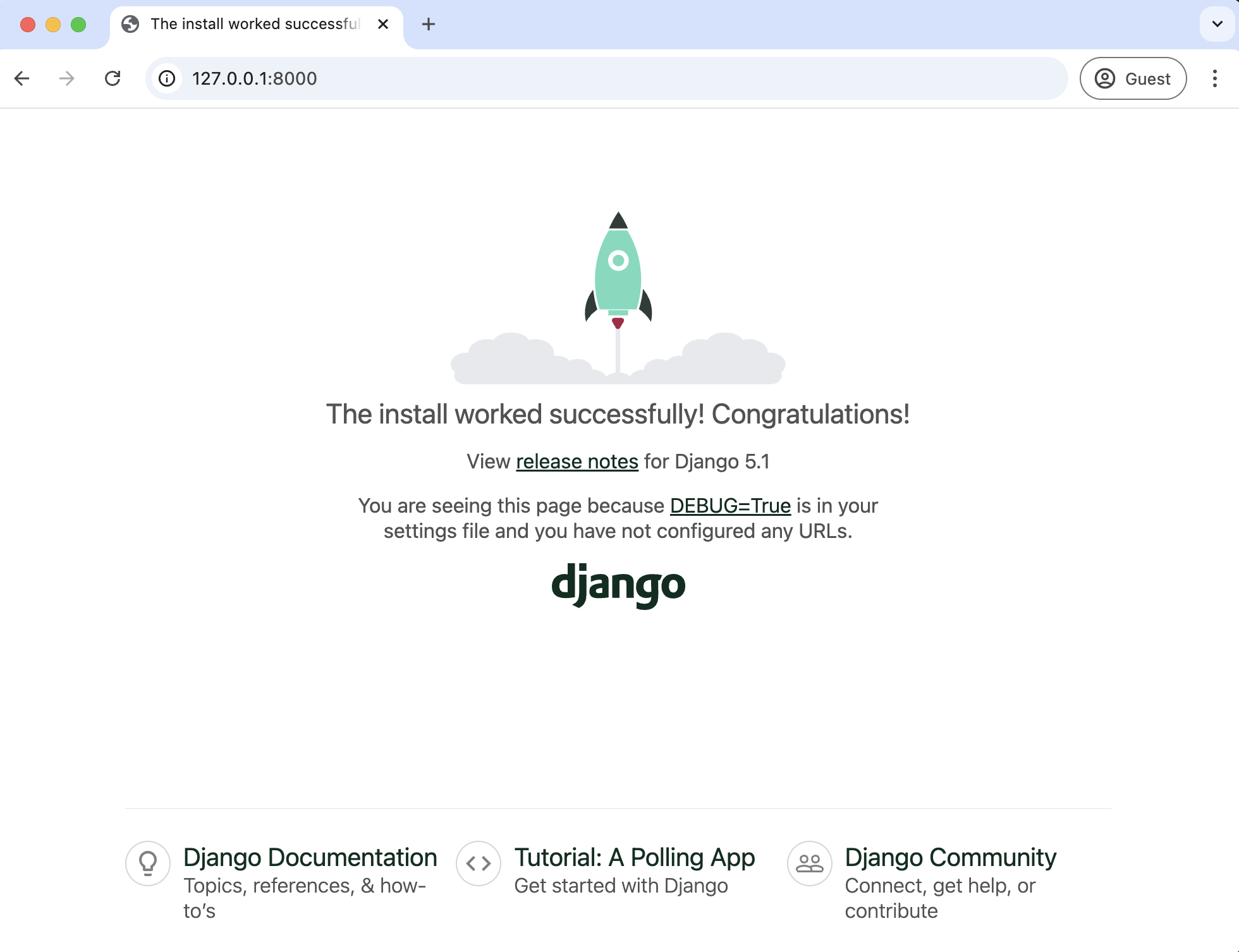 Django Welcome Page