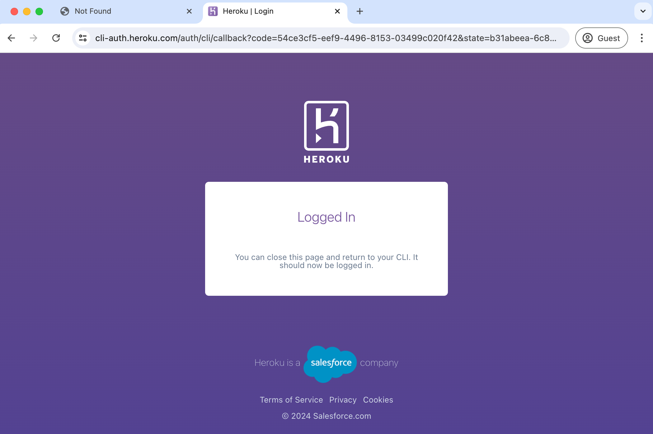 Heroku Login